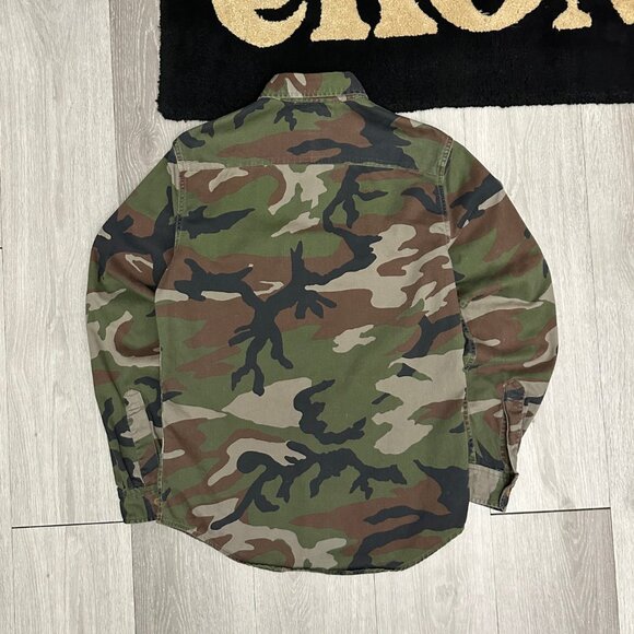 Denim & Supply Ralph Lauren Canada Patch Men's Camo Button-Up Shirt - Size Small - Picture 2 of 11